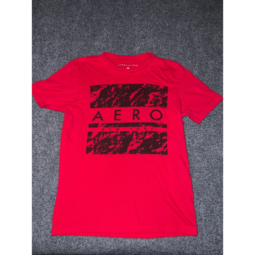 Aeropostale Kids Red Graphic T-Shirt Aero New York Short Sleeve XS